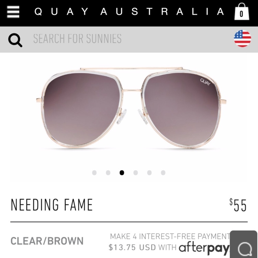 Brand New Quay Needing Frame Clear Brown.